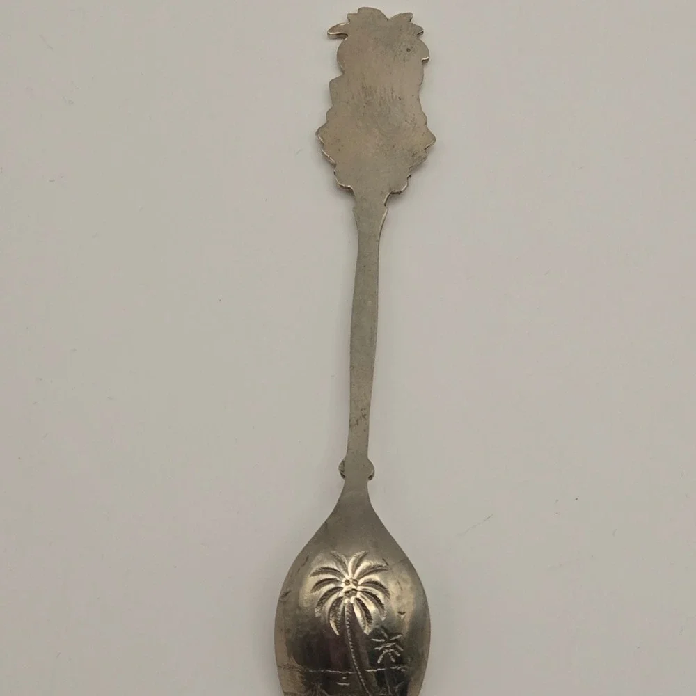 Vintage Souvenir Spoon Lot of 4 Bermuda Puerto Rico Jamaica Dominican Republic